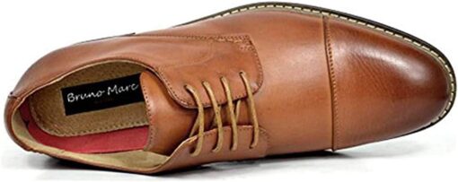 Bruno Marc Italy Prince Men's Classic Modern Oxford Wingtip Lace Dress Shoes - Image 4
