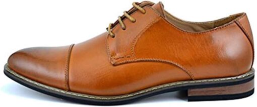 Bruno Marc Italy Prince Men's Classic Modern Oxford Wingtip Lace Dress Shoes - Image 2