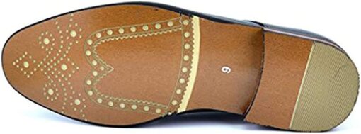 Bruno Marc Italy Prince Men's Classic Modern Oxford Wingtip Lace Dress Shoes - Image 5