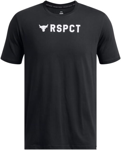 Under Armour Men's Project Rock Respect Short Sleeve T Shirt - Image 3