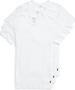 POLO Men's Ralph Lauren Slim Fit Wicking Crew Undershirts 3-Pack