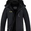 MOERDENG Women's Waterproof Ski Jacket Warm Winter Snow Coat Mountain Windbreaker Hooded Raincoat Jacket