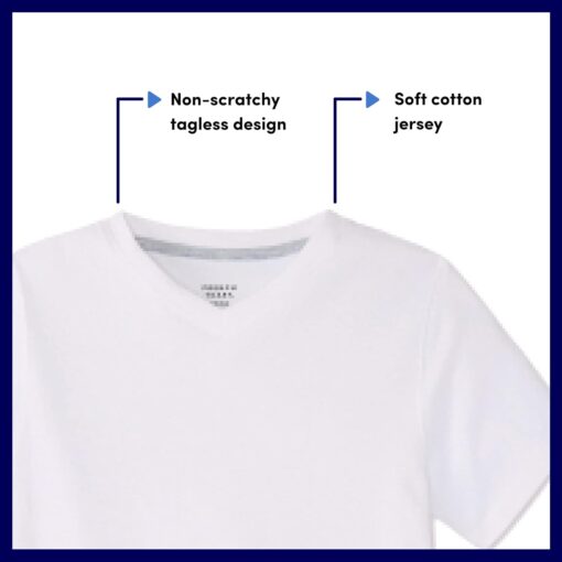 French Toast Boys Short Sleeve V-Neck Tee T-Shirt - Image 3