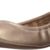 Amazon Essentials Women's Belice Slip On Ballet Flat, Rose Gold, 9.5 Wide