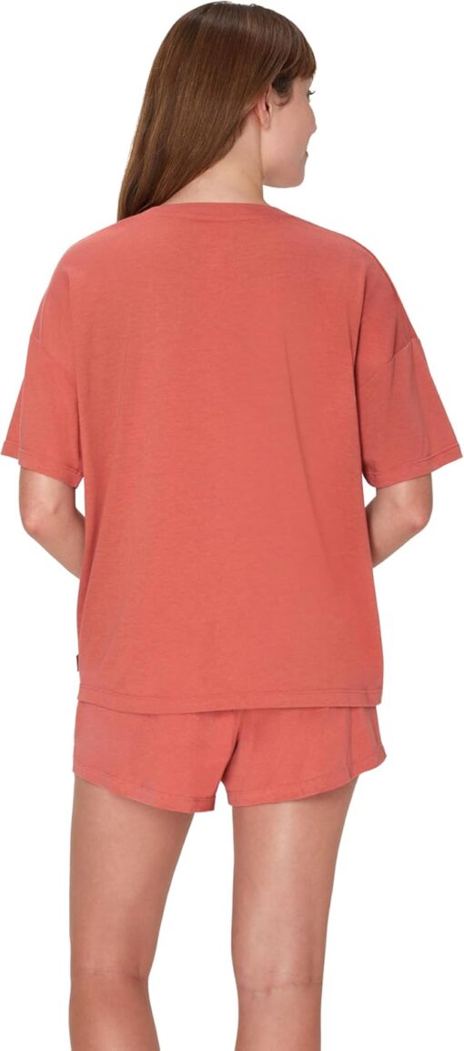 Hanes Women's Originals 2 Piece Lounge, Comfywear Supersoft Boxy T-Shirt & Sleep Shorts Loungewear Set - Image 2
