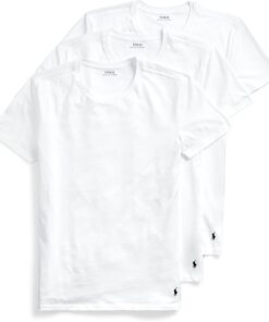 POLO RALPH LAUREN 3-Pack Big Crew Undershirts White 3XB