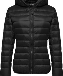 Wantdo Women's Hooded Packable Ultra Light Weight Short Down Jacket