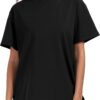 PRIMODA Womens Oversized Short Sleeve T Shirts Trendy Crew Neck Loose Workout Tee Casual Summer Tops Cotton