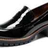 DREAM PAIRS Women's Platform Chunky Heeled Loafers, Womens Business Casual Shoes