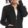 JEYONG Women's Zip Front Warm-Up Jacket