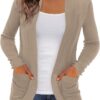 REDHOTYPE Women's Cardigans with Pockets Casual Lightweight Open Front Cardigan Sweaters for Women (S-2XL)