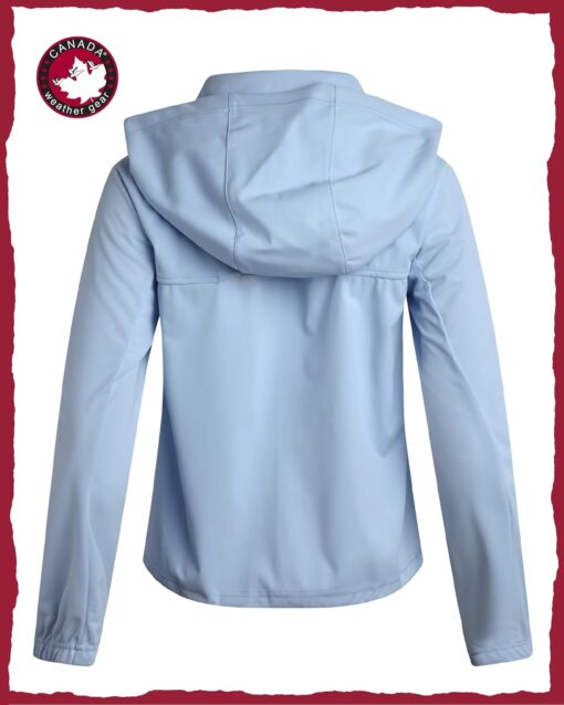 CANADA WEATHER GEAR Women's Softshell Jacket - Full Zip Up Hoodie Coat with Pockets and Adjustable Bungee Cord (Sizes: S-2XL) - Image 7