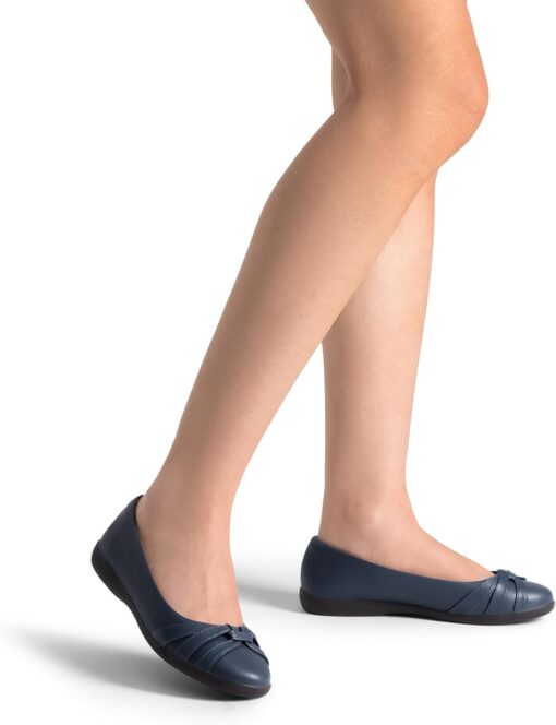 DREAM PAIRS Women’s Ballet Flats, Comfortable Round Toe Slip on Dressy Work Office Shoes with Arch Support - Image 5