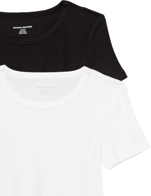 Amazon Essentials Women's Slim-Fit Short-Sleeve Crewneck T-Shirt, Pack of 2 - Image 6