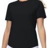 THE GYM PEOPLE Women's Workout Short Sleeve Breathable T-Shirts Athletic Yoga Tee Tops