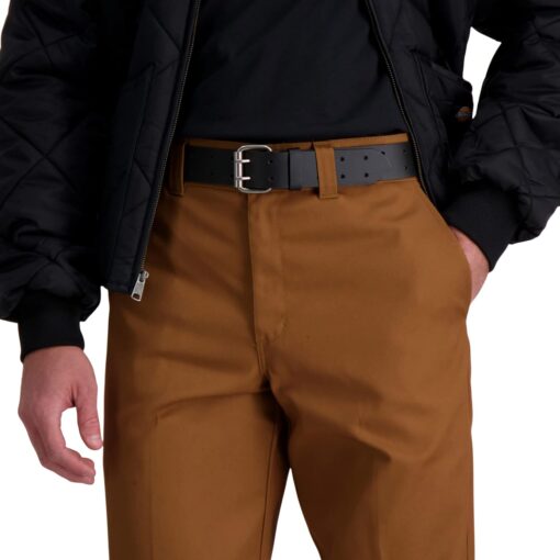 Dickies Men's Double Prong Fully Adjustable Leather Belt - Image 6