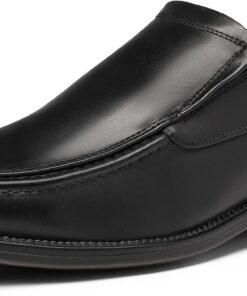 Bruno Marc Men's Goldman-02 Slip on Leather Lined Square Toe Dress Loafers Shoes for Casual Weekend Formal Work