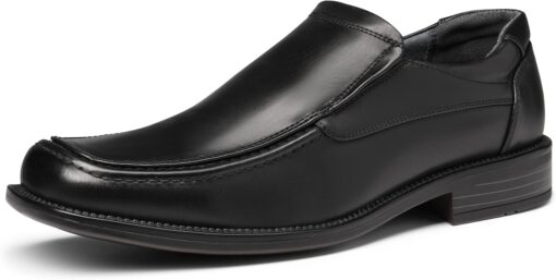 Bruno Marc Men's Goldman-02 Slip on Leather Lined Square Toe Dress Loafers Shoes for Casual Weekend Formal Work