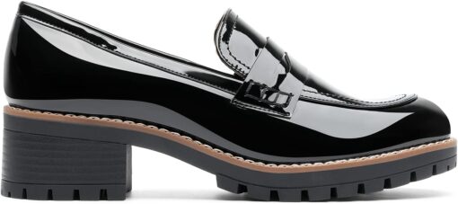 DREAM PAIRS Women's Platform Chunky Heeled Loafers, Womens Business Casual Shoes - Image 2