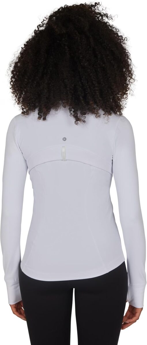 90 Degree By Reflex Full Zip Running Track Jacket Lightweight Athletic Slim Fit Jacket with Thumbholes - Image 5