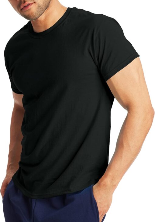 Hanes X-Temp Performance T-Shirt Pack, Cotton Blend Moisture-Wicking Tees for Men, 2-Pack - Image 2
