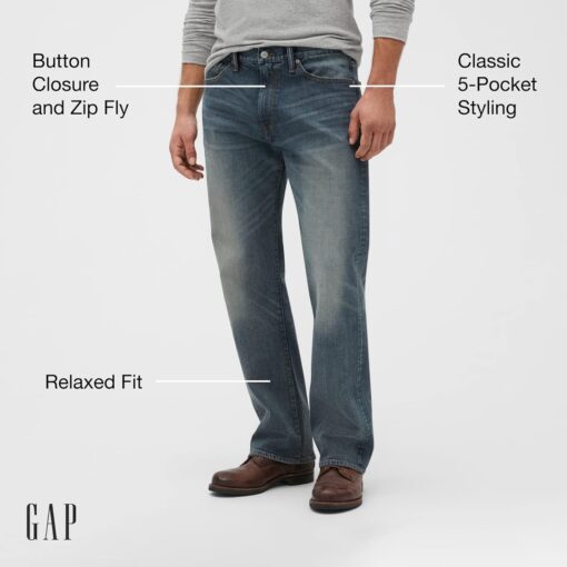 GAP Men's Relaxed Fit Denim Jeans - Image 2