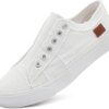 Women's Slip on Shoes Non Slip Fashion Canvas Sneakers Low Top Casual Shoes
