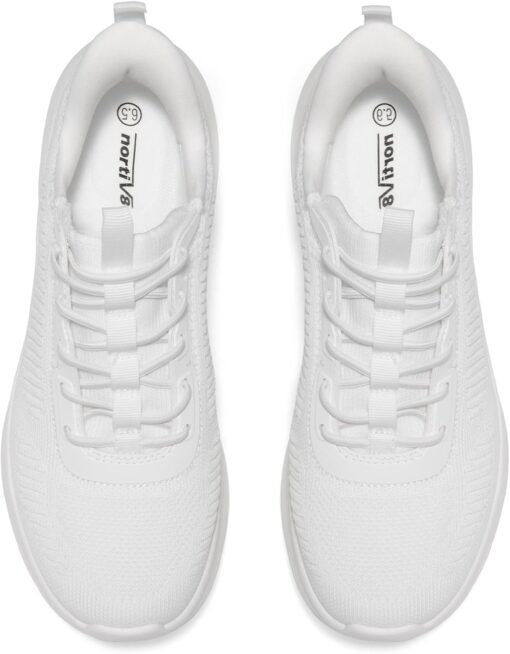 NORTIV 8 Women's Slip on Walking Shoes Tennis Lightweight Gym Sneakers ActiveFlow Workout Breathable Hands-Free Cross Trainer Comfortable Fashion Sneakers - Image 7