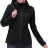 33,000ft Women's Softshell Jacket with Hood Waterproof Lightweight Windbreaker Windproof Rain Shell Jacket for Outdoor Hiking