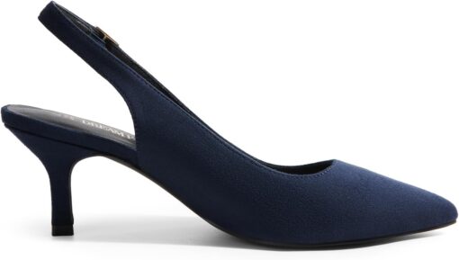 DREAM PAIRS Women's Kitten Heels Slingback Closed Pointed Toe Low Pumps Shoes Women Party Wedding Sexy Casual Dress Shoes - Image 2