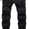 Men's Ripped Skinny Slim Fit Stretch Distressed Destroyed Jeans Denim Pants
