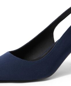 DREAM PAIRS Women's Kitten Heels Slingback Closed Pointed Toe Low Pumps Shoes Women Party Wedding Sexy Casual Dress Shoes