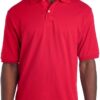 Jerzees Men's Short Sleeve Polo Shirts, Cotton Blend, Two Button Closure, Regular Fit, Sizes S-5x