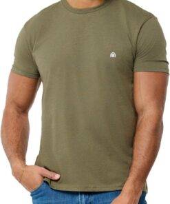 INTO THE AM Mens T Shirt with Logo - Short Sleeve Crew Neck Soft Fitted Tees S - 4XL Fresh Classic Basic Tshirts