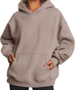 Trendy Queen Womens Oversized Hoodies Fleece Sweatshirts Fall Fashion 2025 Pullover Sweaters Winter Clothes