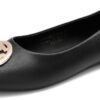 DREAM PAIRS Women's Ballet Flats Shoes Round Toe Slip On Comfortable Dressy Shoes