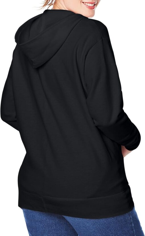 Just My Size Women's Ecosmart Fullzip Fleece Hoodie - Image 5
