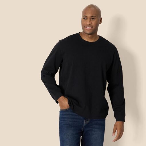 Amazon Essentials Men's Heavyweight Relaxed Fit Long Sleeve T-Shirt - Image 5