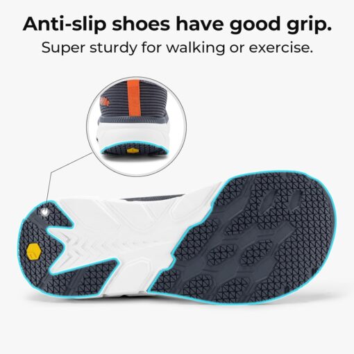 FitVille Wide Walking Shoes for Men Comfortable Lightweight Running Wide Toe Box Shoes for Men Non Slip Cushioned - Image 5