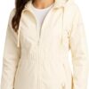 Spyder Womens Rain Jacket - Fleeced Lined Wind breaker Raincoat for Women Zip Up Wind & Water Resistant Jacket Women