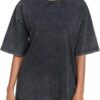 Womens Washed Vintage Oversized T-Shirt Casual Baggy Streetwear Boyfriend Tee Workout Short Sleeve Cotton Tops