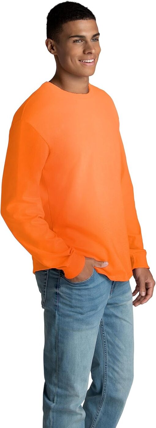 Fruit of the Loom Men's Eversoft Cotton Long Sleeve T Shirts, Breathable & Moisture Wicking with Odor Control - Image 3