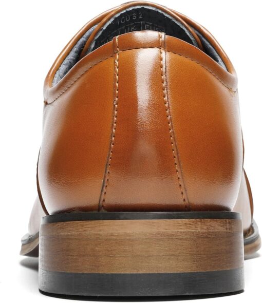 Bruno Marc Men's Lace Up Soft Cap-Toe Formal Dress Shoes - Image 5