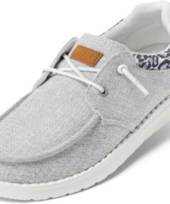 STQ Women's Lace up Loafers丨Orthopedic Comfotable Ultralight Boat Casual Shoes with Arth Support