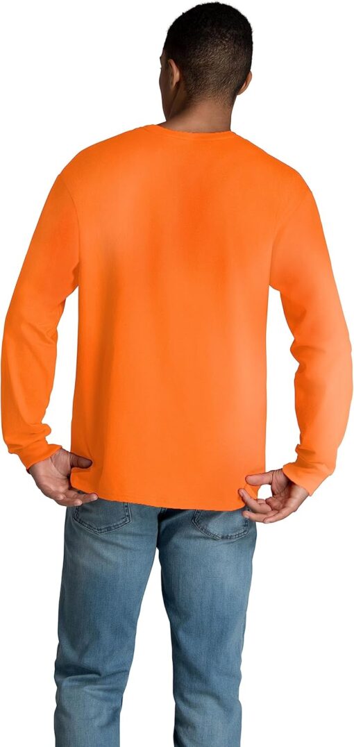 Fruit of the Loom Men's Eversoft Cotton Long Sleeve T Shirts, Breathable & Moisture Wicking with Odor Control - Image 4