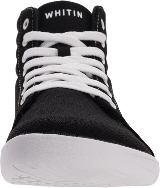 WHITIN Men's Wide Hi-top Minimalist Barefoot Sneakers | Zero Drop Sole | Cushioned Ankle Support - Image 2