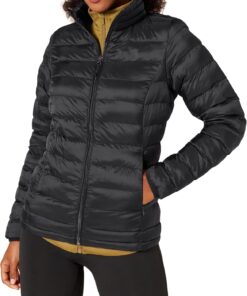 Amazon Essentials Women's Lightweight Long-Sleeve Water-Resistant Packable Puffer Jacket (Available in Plus Size)