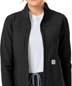 Carhartt Scrubs C81023 Women's Rugged Flex® Modern Fit Bonded Fleece Ja
