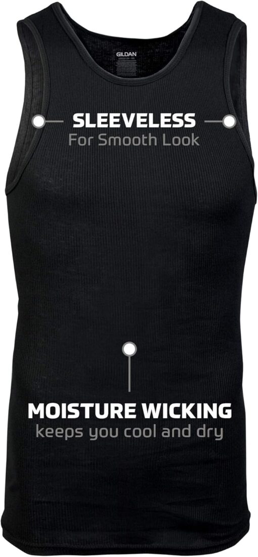 Gildan Men's A-Shirt Tanks, Multipack, Style G1104 - Image 2