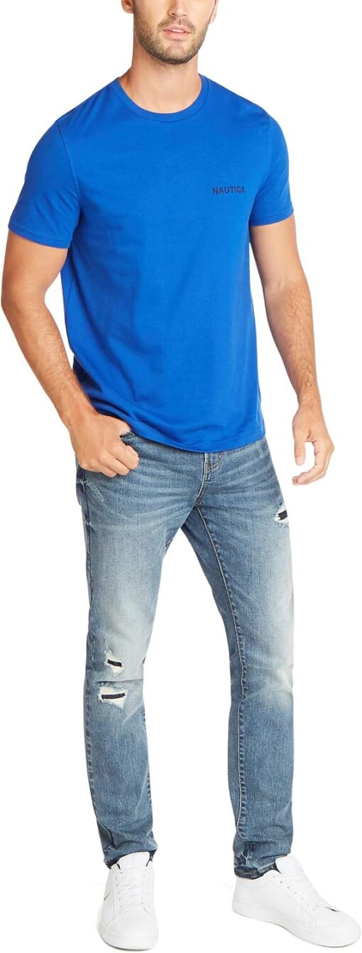 Nautica Men's Short Sleeve Solid Crew Neck T-Shirt - Image 2